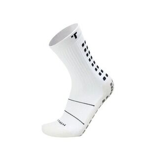 TRUsox 3.0 Thin White Crew Grip Socks Non-Slip Athletic Performance Size S NWT